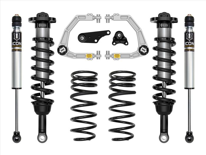 ICON 2024 Toyota Tacoma 1.25-3" Lift, Stage 2 Suspension System, Billet UCA w/ Triple Rate Rear Springs
