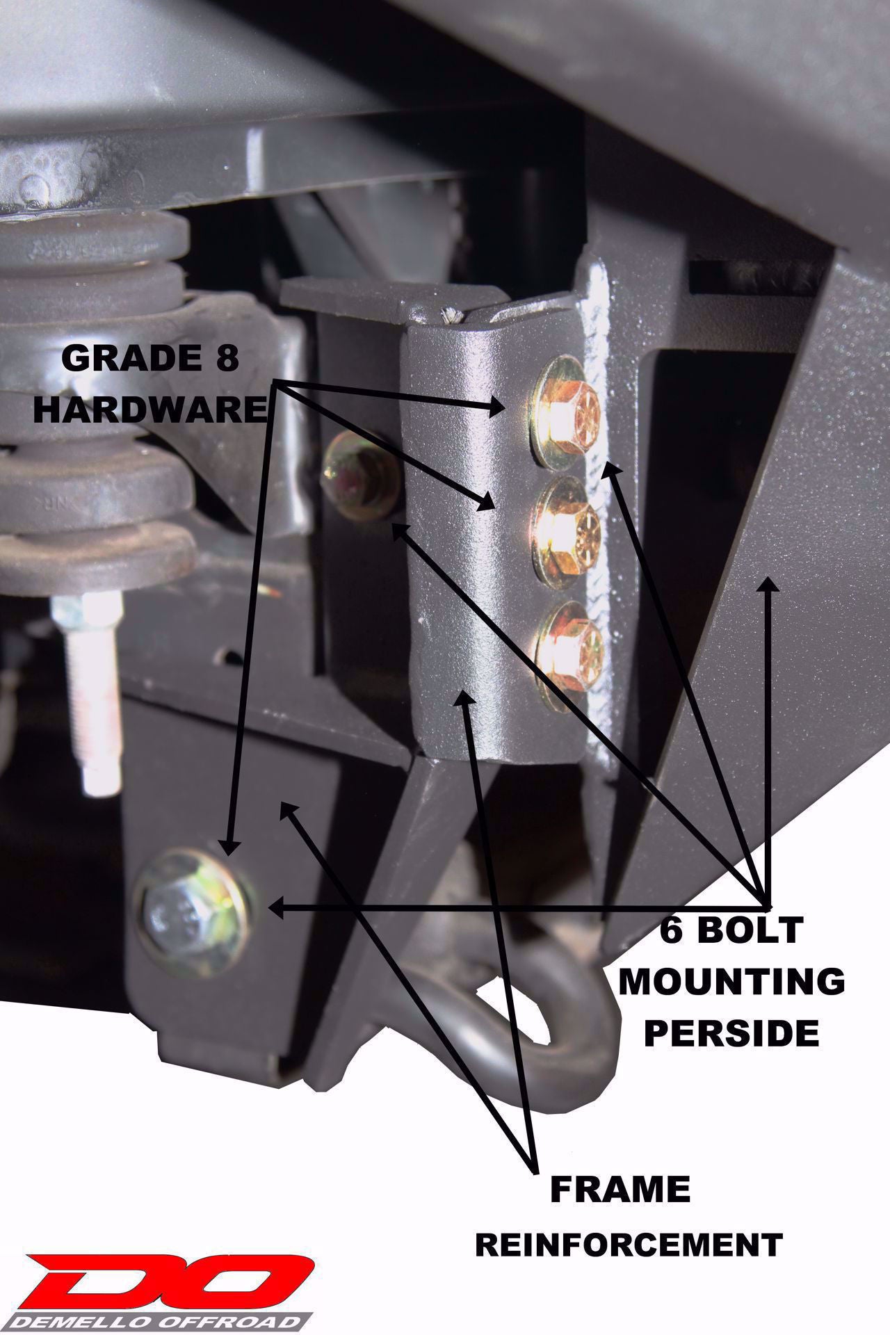 DEMELLO 4RUNNER 2010-2023 3 HOOP STEALTH SERIES BUMPER