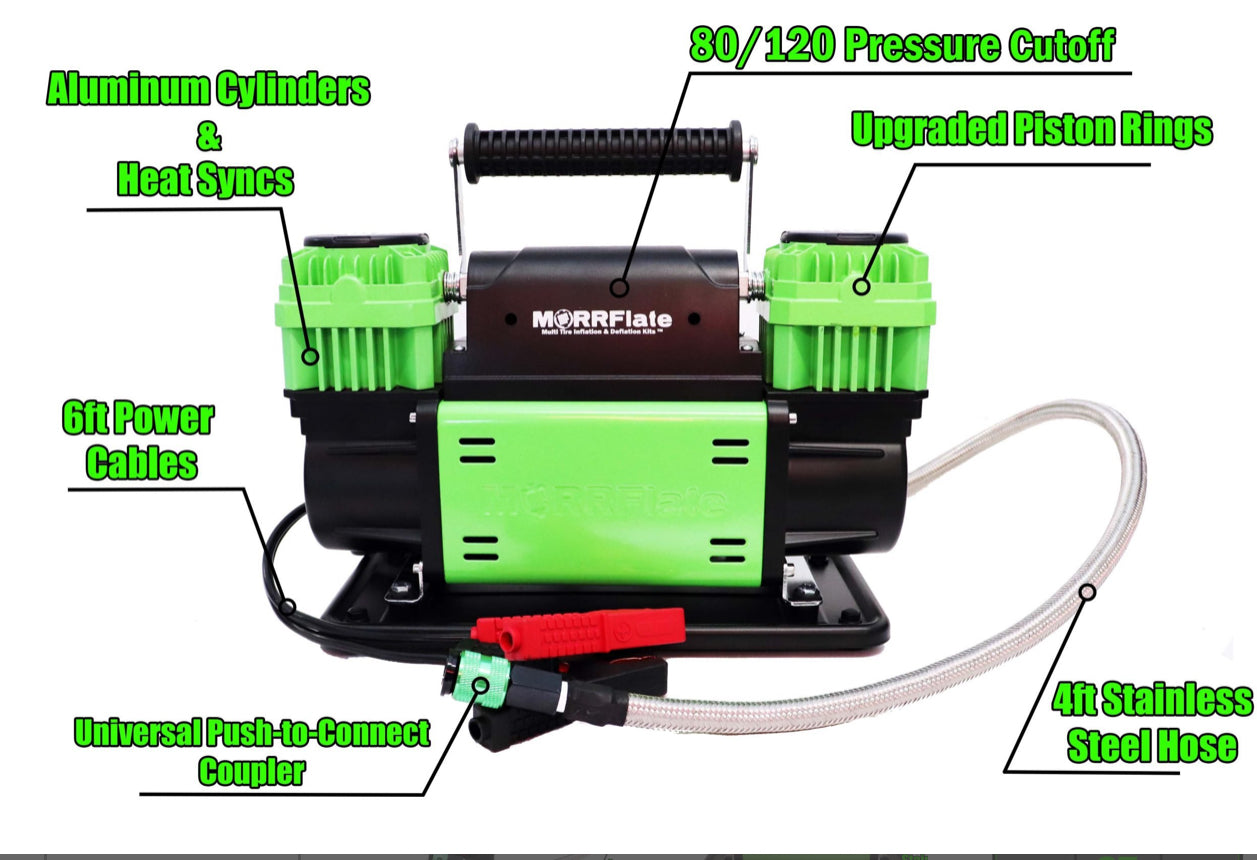 MORRFlate TenSix™ Portable 12v Off Road Air Compressor – Gen2