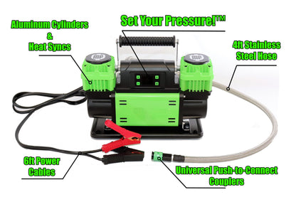 MORRFlate TenSix™ PSI Pro™ 12v Portable Compressor – Gen2