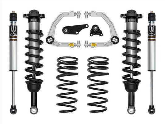ICON 2024 Toyota Tacoma 1.25-3" Lift, Stage 2 Suspension System, Billet UCA w/ Triple Rate Rear Springs