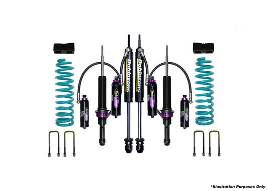 Dobinsons 1.75" to 2" MRR 3-Way Adjustable Lift Kit Toyota Tacoma 1995 to 2004 with Quick Ride Rear - DSSKITMRA0013 - DSSKITMRA0013